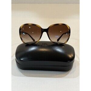 Coach HC 8145 L948 Dark Tortoise Sunglasses 60-16 130,Coach Case & Cloth Cleaner